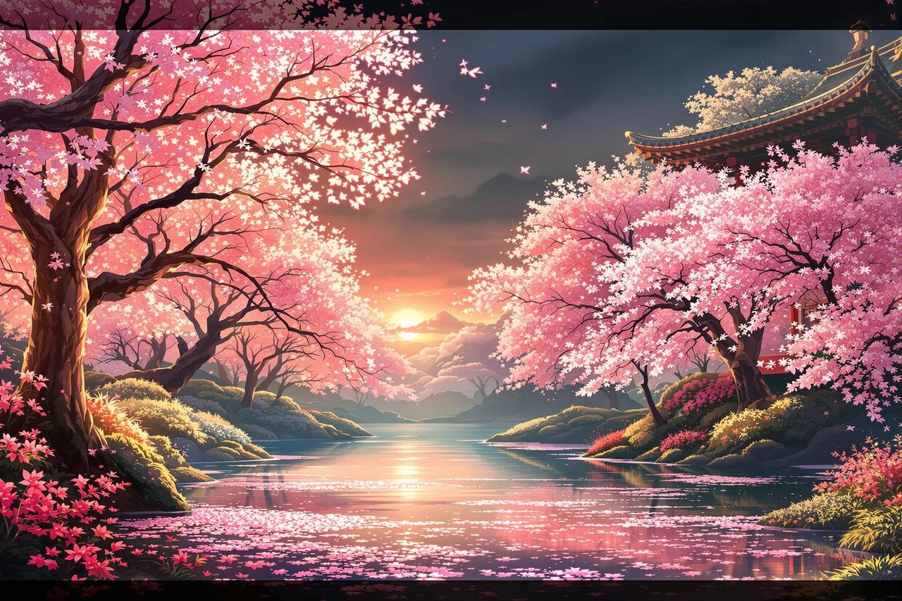 短剧在线网页版作品展示 - 花间绘梦师 — 场景美术